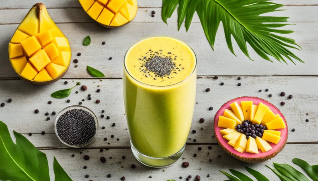 recette smoothie mangue banane