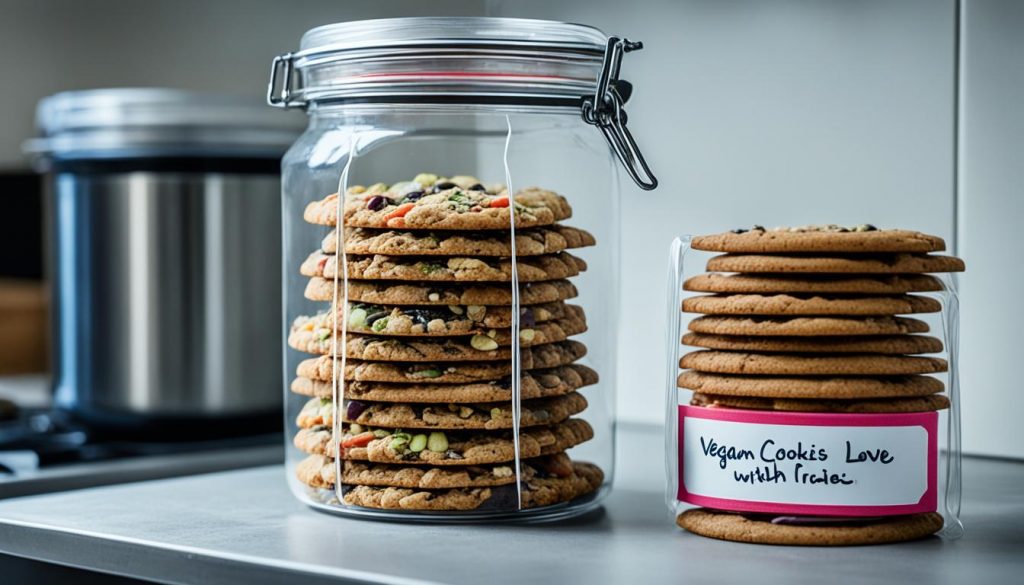 Conservation de cookies vegan