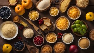 Glucides dans aliments