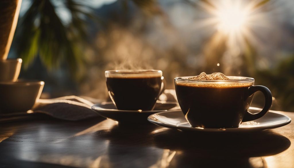 Huile de coco et café