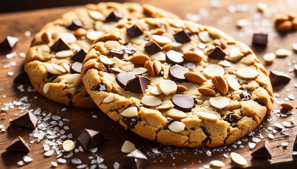 cookie végétalien doré et appétissant