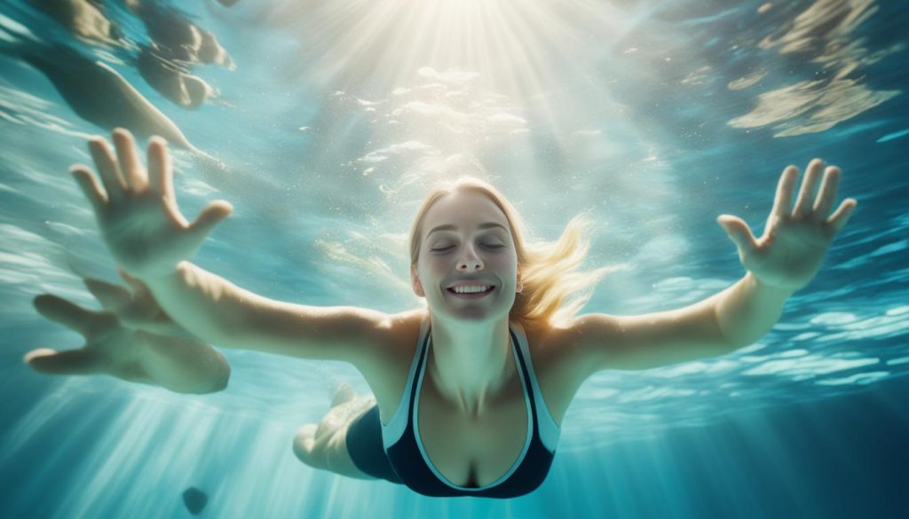 Massage subaquatique après l'aquagym